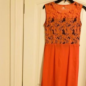 Orange pink dress